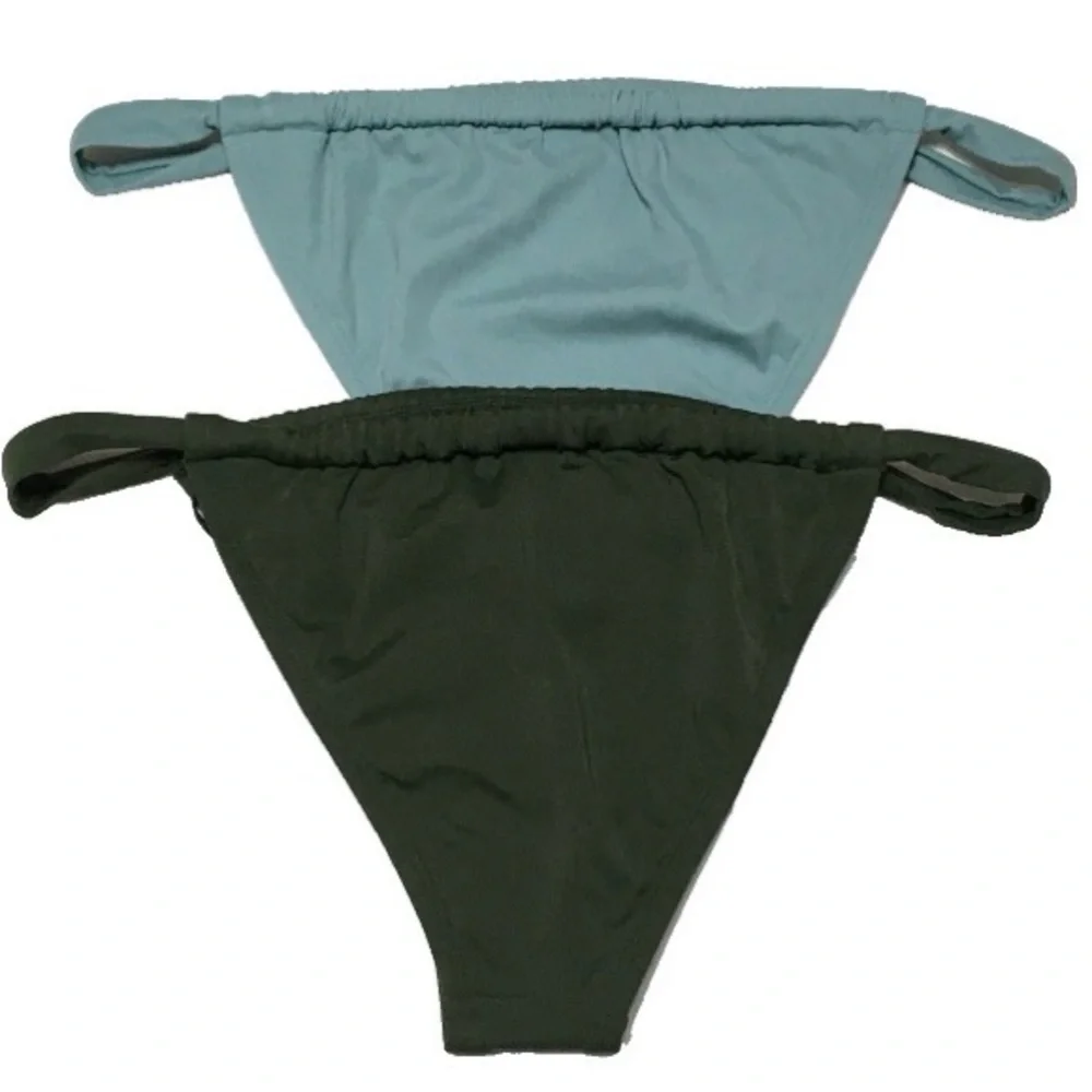 2 Shade & Shore L (10-12) 1-Dark Green 1-Green Low Rise High Leg Extra Cheeky